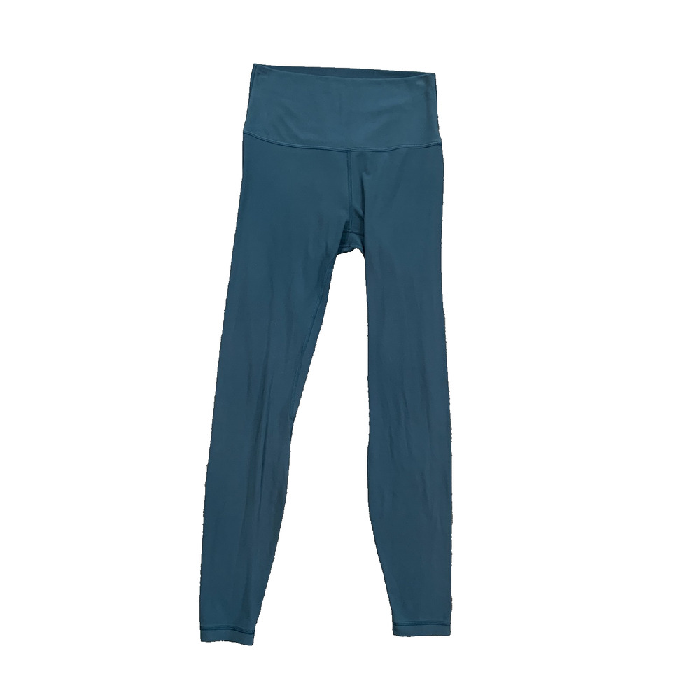 Lululemon Leggings Womens 6 Deep Teal Align High Rise Weightless Wide Waistband